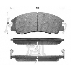 FK11136 KAISHIN Комплект тормозных колодок, дисковый тормоз