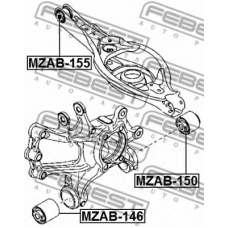 MZAB-155 FEBEST Подвеска, рычаг независимой подвески колеса