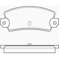P 23 008 BREMBO Комплект тормозных колодок, дисковый тормоз