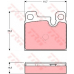 GDB258 TRW Комплект тормозных колодок, дисковый тормоз