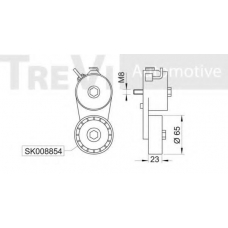 SK008853/1 SK Натяжная планка, поликлиновой ремень