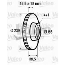 186246 VALEO Тормозной диск