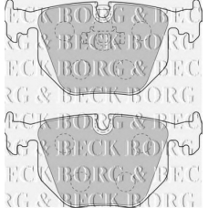 BBP1871 BORG & BECK Комплект тормозных колодок, дисковый тормоз