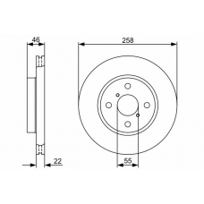 0 986 479 363 BOSCH Тормозной диск