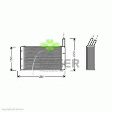 32-0391 KAGER Теплообменник, отопление салона