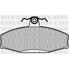 BBP1604 BORG & BECK Комплект тормозных колодок, дисковый тормоз