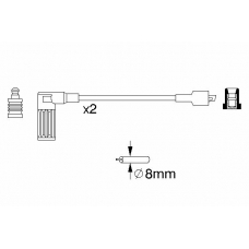 0 986 357 081 BOSCH Комплект проводов зажигания