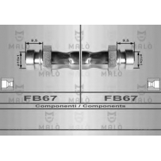 80150 Malo Тормозной шланг