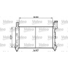 732780 VALEO Радиатор, охлаждение двигателя