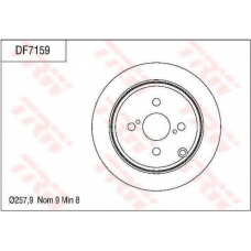 DF7159 TRW Тормозной диск
