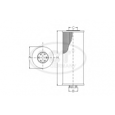 SC 7056 P SCT Топливный фильтр