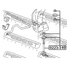 0223-310 FEBEST Тяга / стойка, стабилизатор