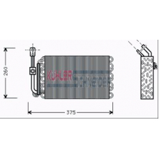 8704801 KUHLER SCHNEIDER Испаритель, кондиционер