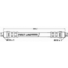 FBH6748 FIRST LINE Тормозной шланг