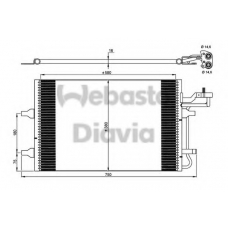 82D0226259MA WEBASTO Конденсатор, кондиционер