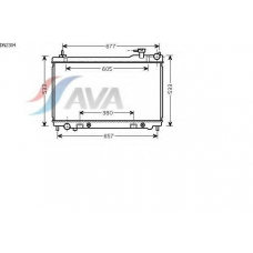 DN2304 AVA Радиатор, охлаждение двигателя