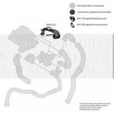 BTH1272 BORG & BECK Трубка нагнетаемого воздуха