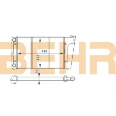 2110262 BEHR Radiator