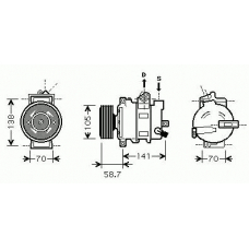 8412881 KUHLER SCHNEIDER Компрессор, кондиционер