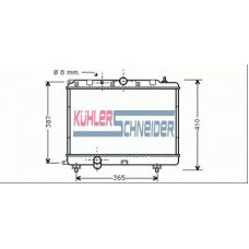 2703501 KUHLER SCHNEIDER Радиатор, охлаждение двигател