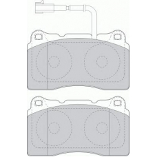 FDB1663 FERODO Комплект тормозных колодок, дисковый тормоз