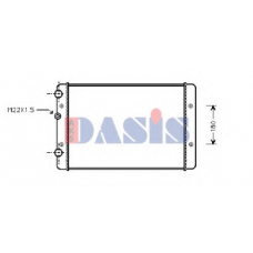 041610N AKS DASIS Радиатор, охлаждение двигателя