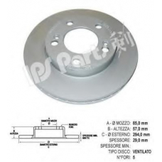 IBT-1S03 IPS Parts Тормозной диск