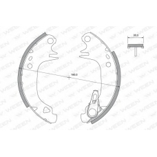 152-2343 WEEN Комплект тормозных колодок