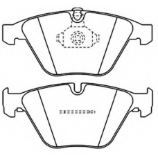 AKD-0222 ASVA Комплект тормозных колодок, дисковый тормоз