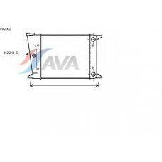 VW2002 AVA Радиатор, охлаждение двигателя