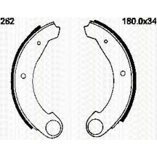 8100 14531 TRIDON Brake shoes