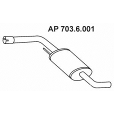 703.6.001 EBERSPACHER Средний глушитель выхлопных газов