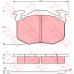 GDB386 TRW Комплект тормозных колодок, дисковый тормоз