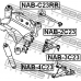 NAB-3C23 FEBEST Подвеска, рычаг независимой подвески колеса