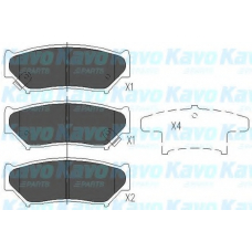 KBP-8505 KAVO PARTS Комплект тормозных колодок, дисковый тормоз