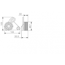 TKR 9925 TIMKEN Натяжной ролик, ремень грм