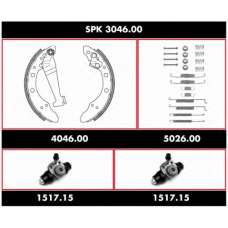 SPK 3046.00 ROADHOUSE Комплект тормозов, барабанный тормозной механизм