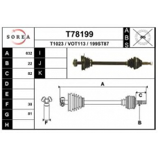 T78199 EAI Приводной вал