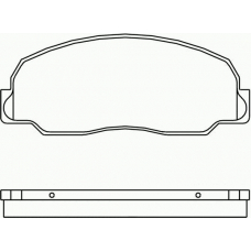 T0335 PAGID Комплект тормозных колодок, дисковый тормоз