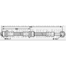 BBH7180 BORG & BECK Тормозной шланг