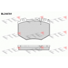 BL2447A1 FTE Комплект тормозных колодок, дисковый тормоз