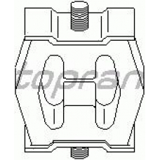 500 189 TOPRAN Кронштейн, глушитель
