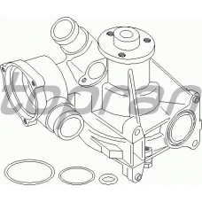 400 404 TOPRAN Водяной насос