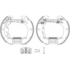 8DB 355 004-881 HELLA PAGID Комплект тормозных колодок