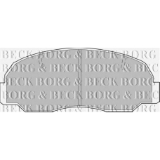 BBP1206 BORG & BECK Комплект тормозных колодок, дисковый тормоз