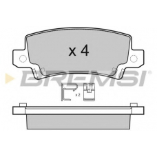BP3070 BREMSI Комплект тормозных колодок, дисковый тормоз
