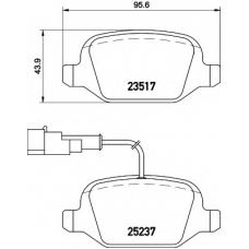 8DB 355 019-961 HELLA Комплект тормозных колодок, дисковый тормоз