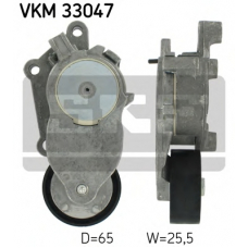 VKM 33047 SKF Натяжной ролик, поликлиновой  ремень