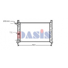 080190N AKS DASIS Радиатор, охлаждение двигателя