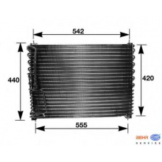 8FC 351 035-111 HELLA Конденсатор, кондиционер